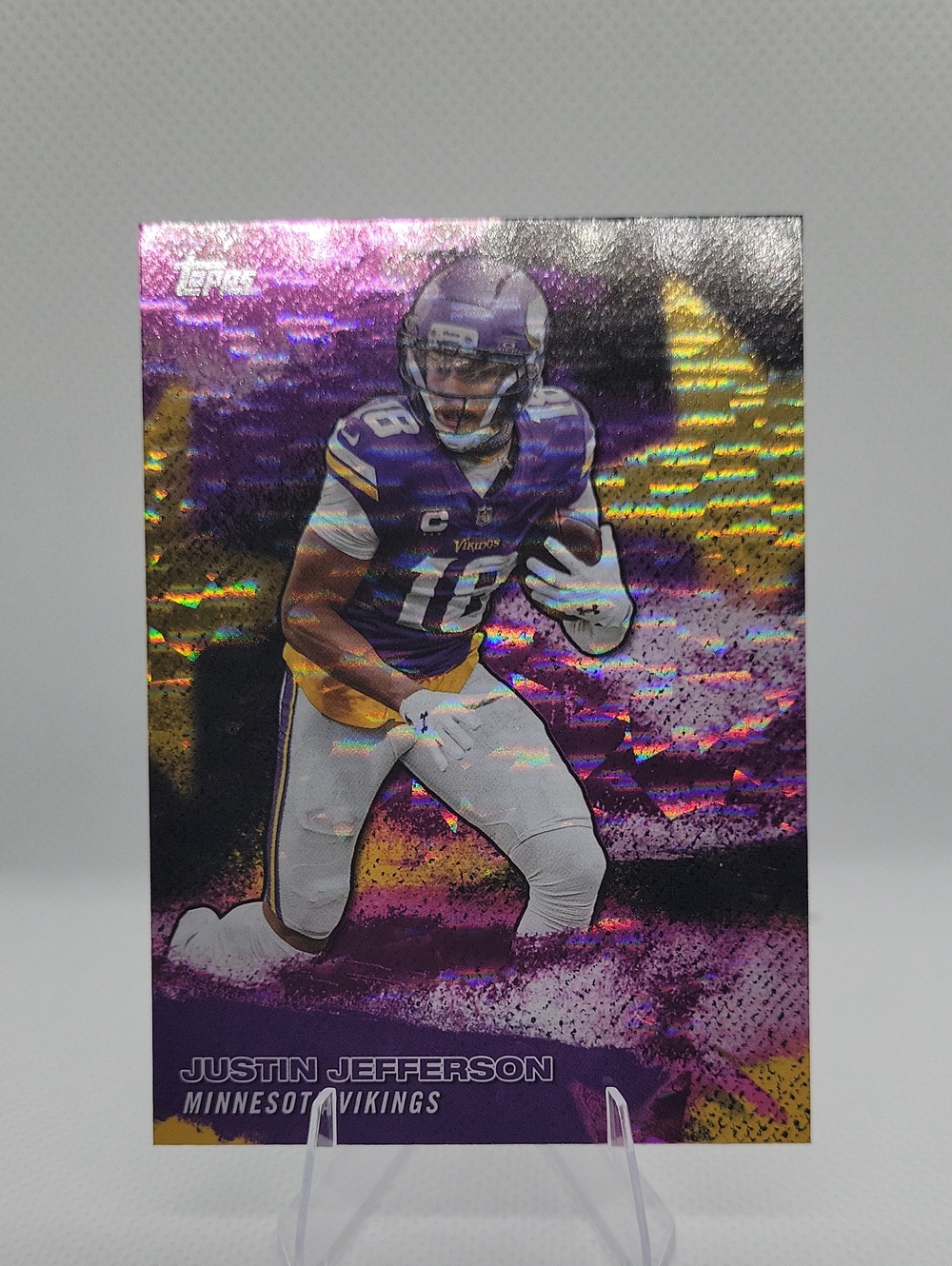 2026 Topps Football Justin Jefferson NFL Stars Crackle Foil #NFLS-36 Vikings